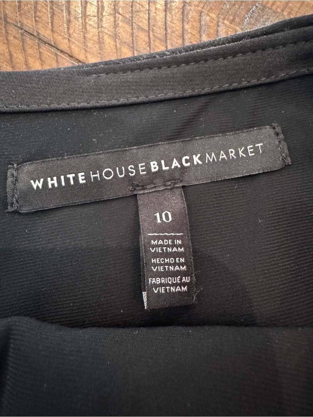 White House Black Market Black Pencil Skirt with Flounce Hem - Picture 3 of 4